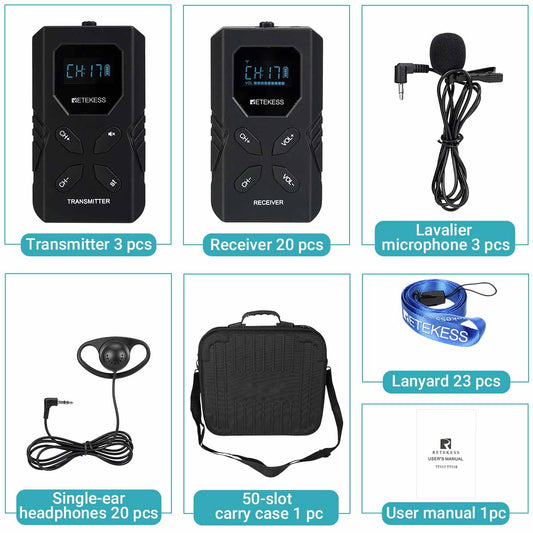 Retekess TT117 TT118 Interpretation Headsets