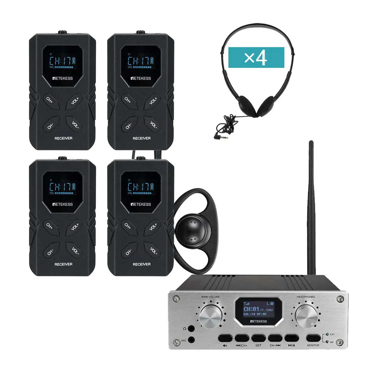 TT118 TT119  FM Simultaneous Interpretation System with Interpreter Monitor