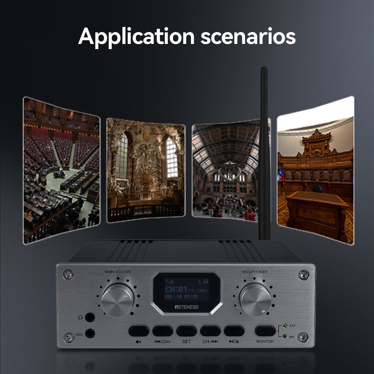 TT118 TT119  FM Simultaneous Interpretation System with Interpreter Monitor