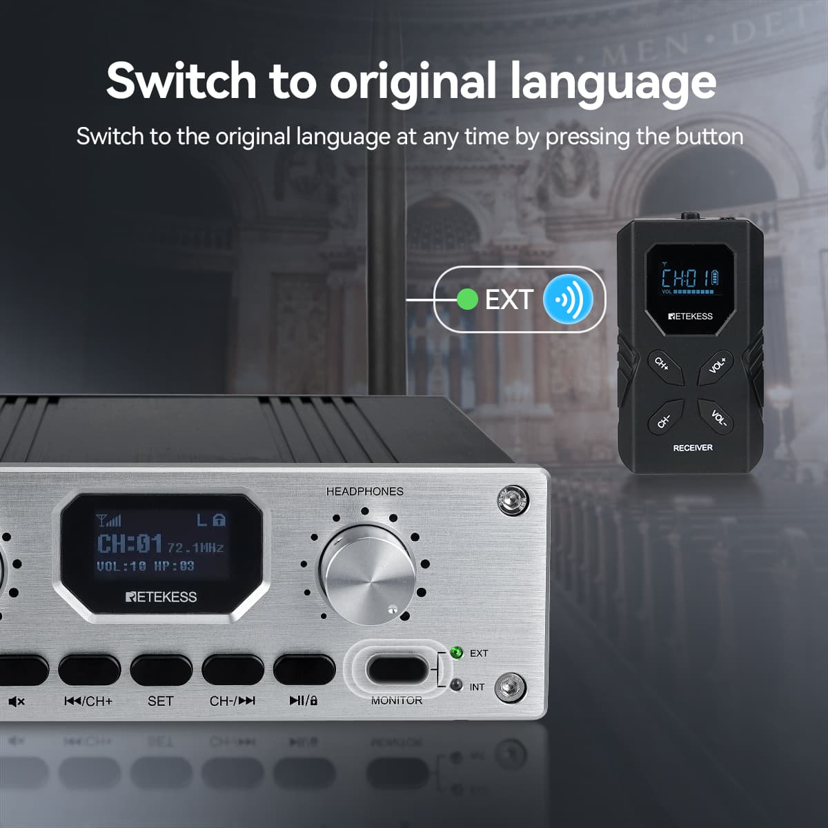TT118 TT119  FM Simultaneous Interpretation System with Interpreter Monitor