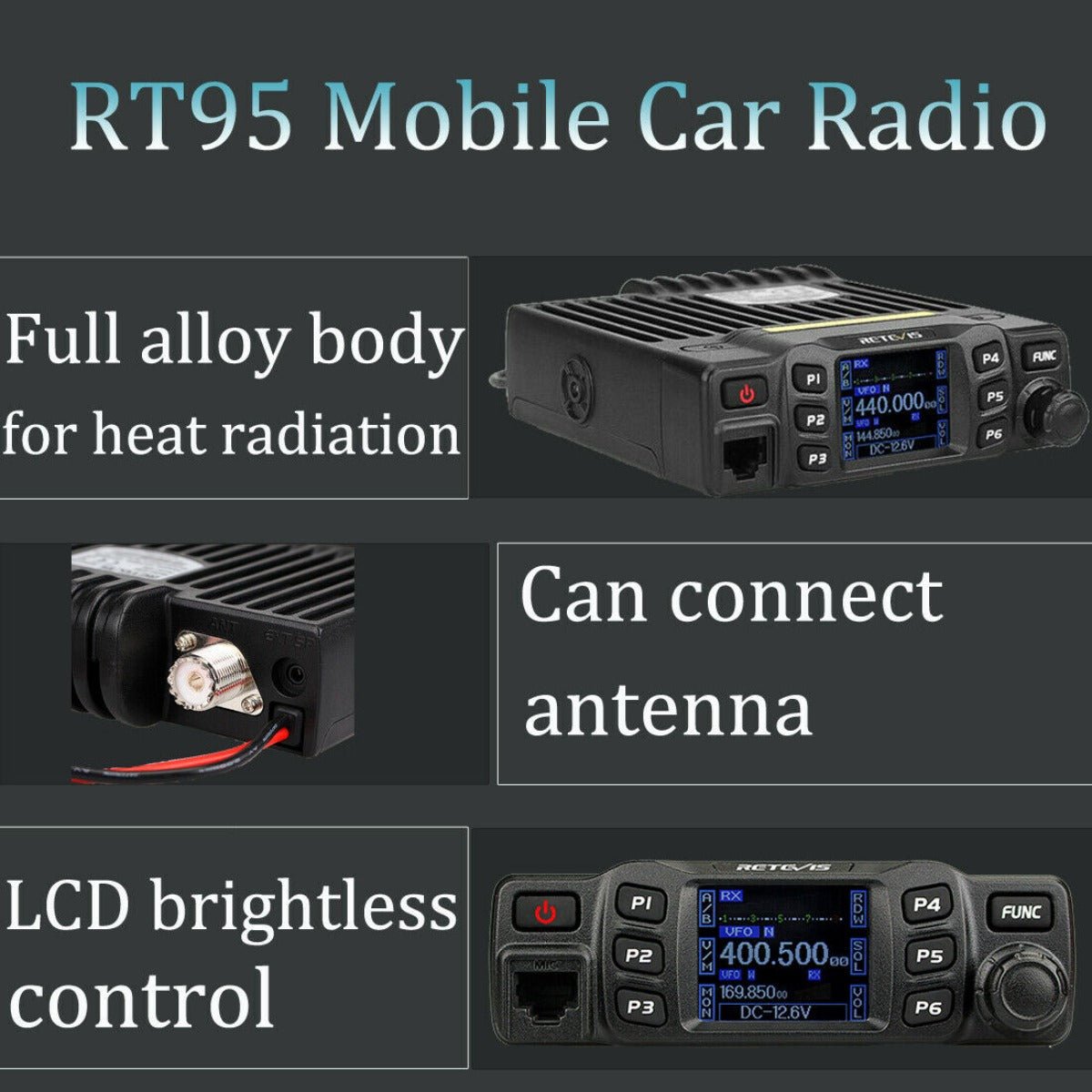 Retevis RT95 Mobile Transciever.