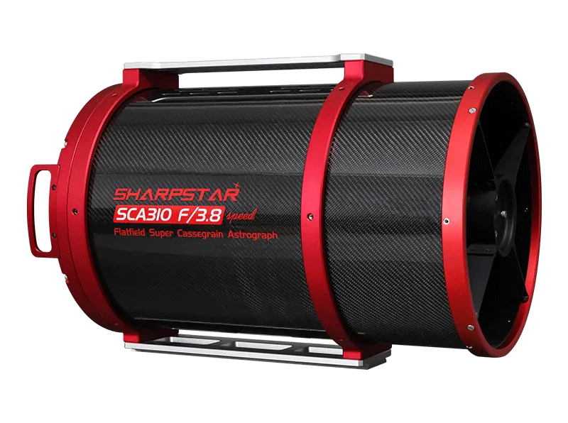 SCA310 310mm f/3.8 Cassegrain astrograph shown from an alternate angle
