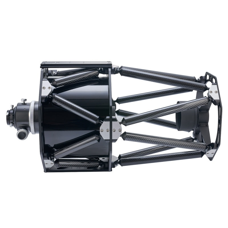 Side view of StellaLyra 10-inch carbon-truss RC showing open frame and mounting rails