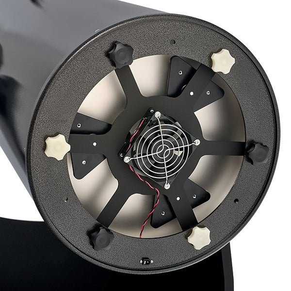 StellaLyra 12-inch primary mirror cell, collimation knobs and cooling fan