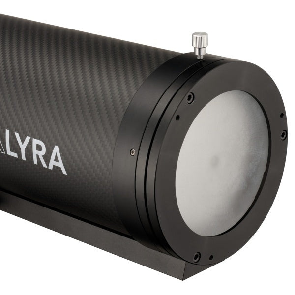 Rear of the StellaLyra carbon-fibre tube and mounting assembly