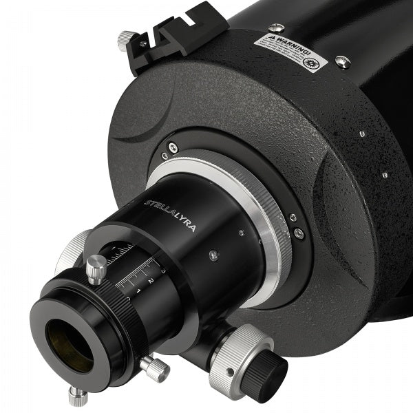 Dual-speed Crayford focuser and finder base on StellaLyra 6-inch Classical Cassegrain