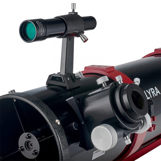 6x30 finder and front aperture of StellaLyra 6-inch f/5 Newtonian