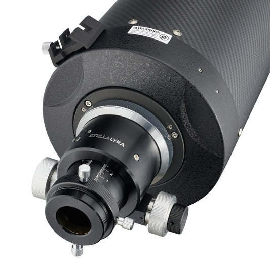 Rotatable dual-speed Crayford focuser on StellaLyra 6-inch carbon RC
