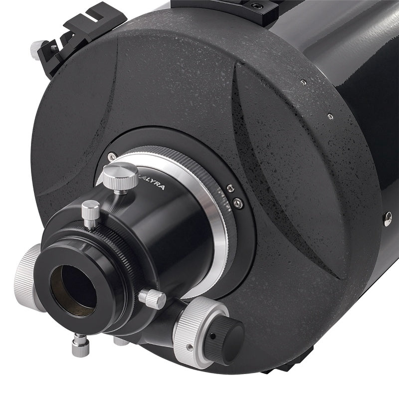 Dual-speed Crayford focuser and finder base on StellaLyra 8-inch Classical Cassegrain