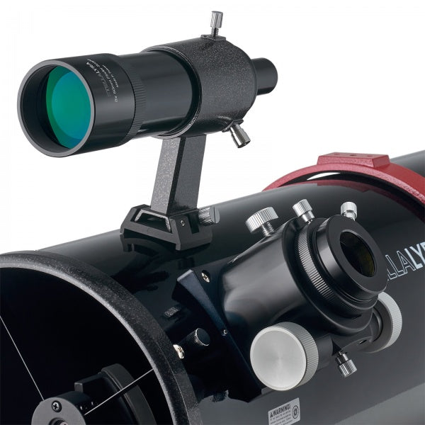 8x50 finder and focuser on StellaLyra 8-inch f/5 Newtonian