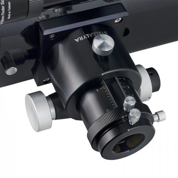 Close-up of StellaLyra 8-inch f/5 dual-speed Crayford focuser