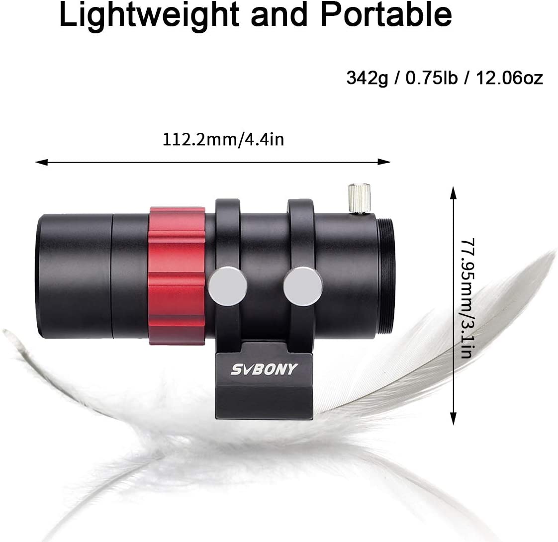 thumbnail image 2 of SVBONY SV165 30mm Finder Guide Scope - Fits SV305 Pro, ZWO, QHY Auto Guiding Cameras 2 of 3