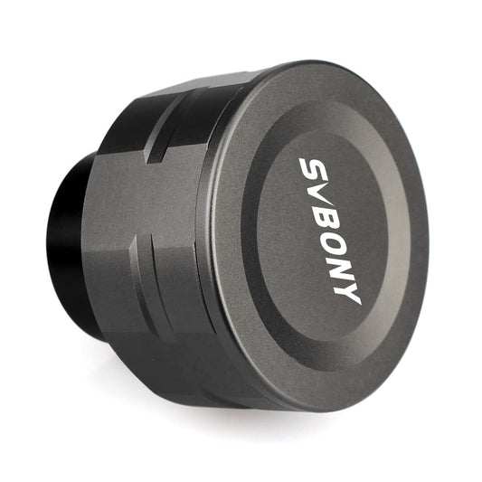 SVBONY SV205 astronomy camera front cap with SVBONY branding
