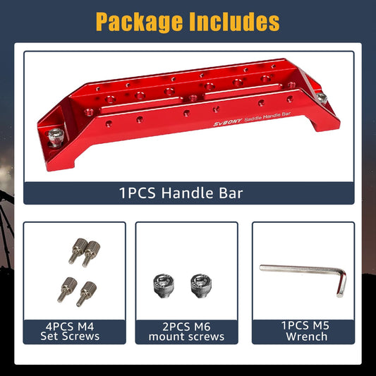 SVBONY SV211 203mm Saddle Handle Bar install image 2