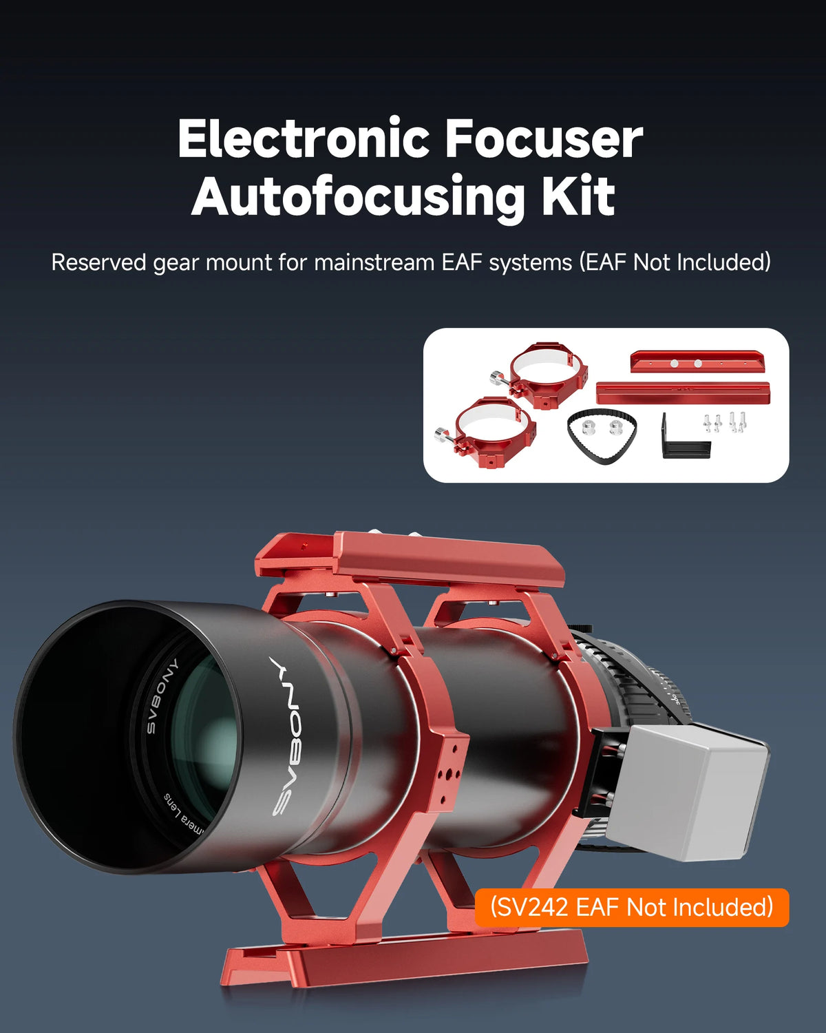 SVBONY SV580 electronic focuser installation provision