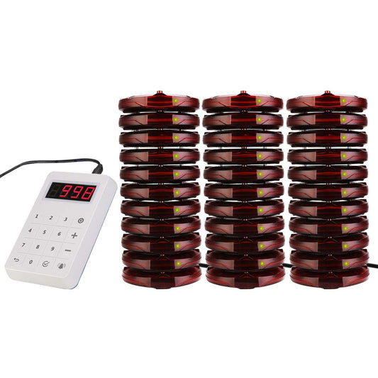 TD158 Wireless Guest Paging System Cost-Effective 1 Keypad 30 Pagers