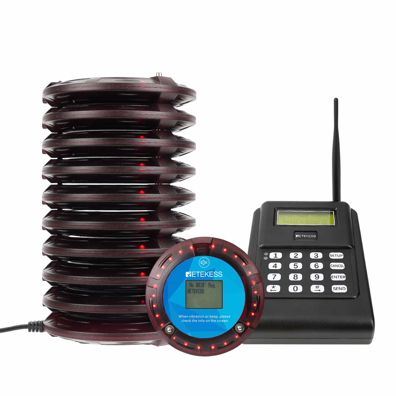 Pager Decoder TD166 Alphanumeric Pager Long Range Paging System for Manufacturing ...