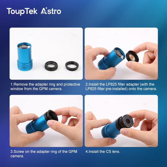 GPM662M lens and infrared filter installation guide