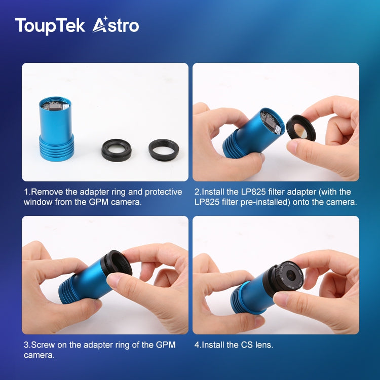 GPM662M lens and infrared filter installation guide