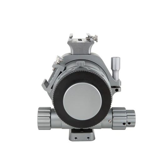 Rear view of ToupTek HOPE D60 telescope focuser and adjustment knobs for fine and coarse focusing