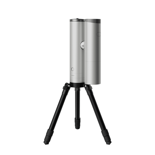 Vaonis ATLAS Single with the 80mm imaging module folded beside the mount
