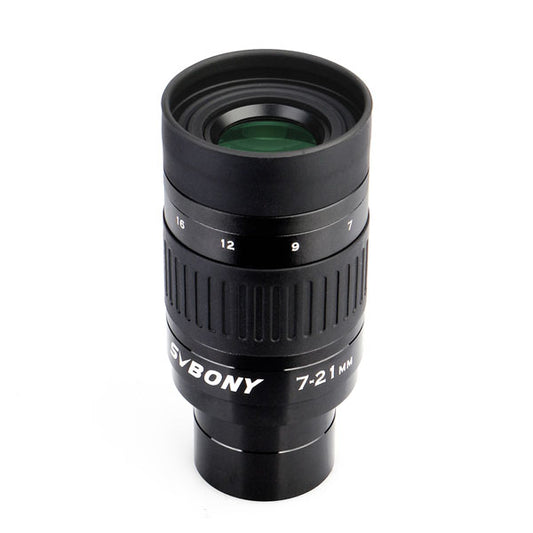 SV135 Zoom Eyepiece 1.25inch 7mm to 21mm 57°-40° with Svbony branding on a white background