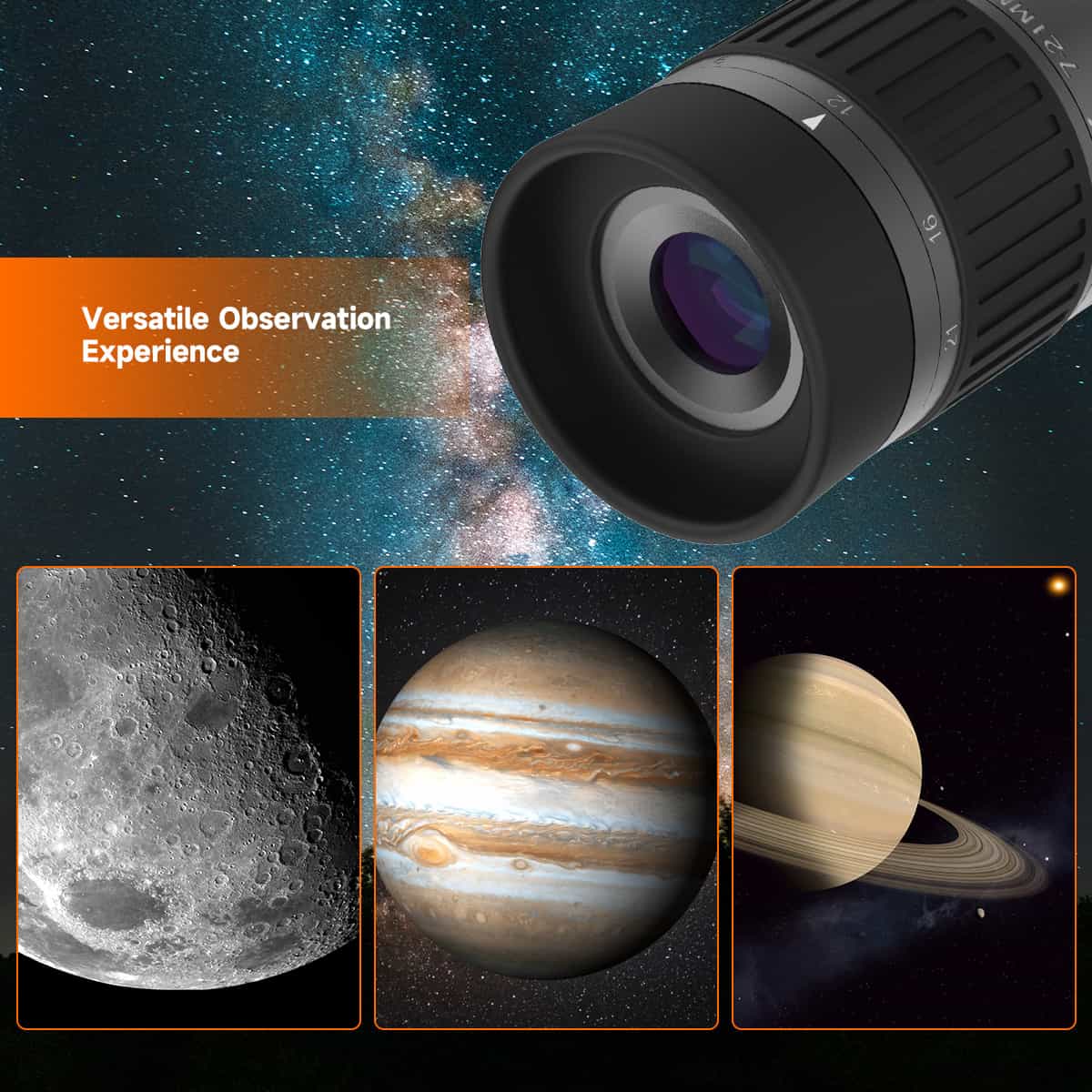 SV135 Zoom Eyepiece 1.25inch 7-21mm 52°-36° observation experience image