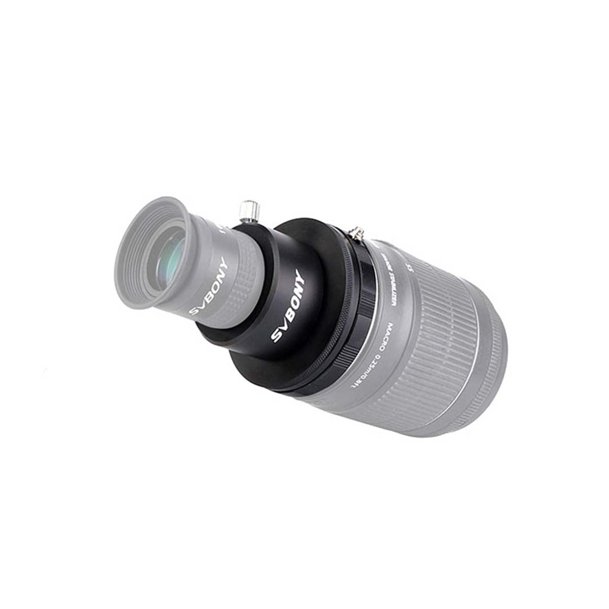 SV149 Adapter Canon DSLR cameras lens to 1.25 inch Eyepiece attached to eyepiece and camera