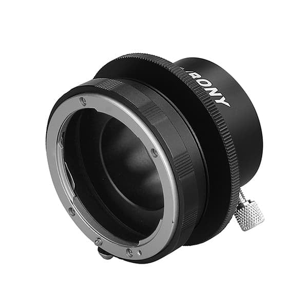 Sony lens mount adapter on a white background