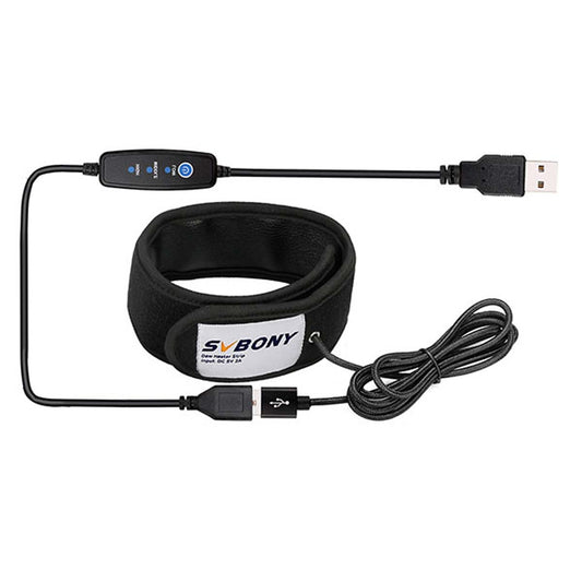 SvBony SV172 Dew Heater Stripwith usb black cable on a white background