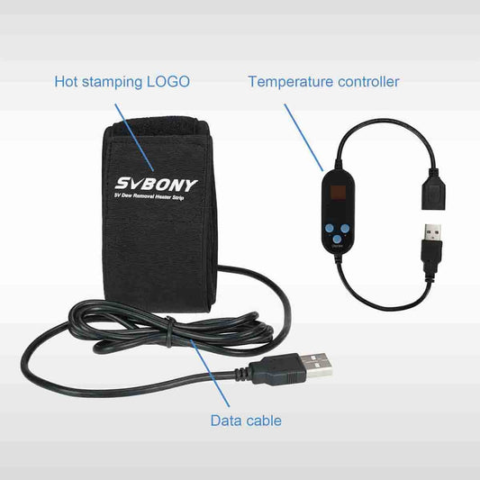 SV172 Dew Heater Strip PWM Function 430mm device with labeled parts on a white background