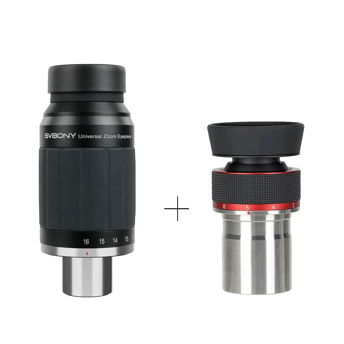 Svbony SV245 zoom eyepiece 8-16mmcomparison
