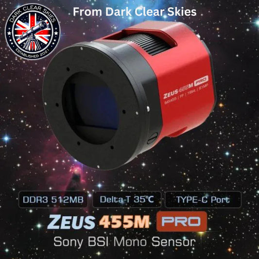 Player One Zeus-M Pro IMX455 Mono Cooled Astro Camera - Dark Clear Skies 