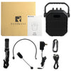 Retekess TC102 Portable PA System with Wireless Microphone 1 Speaker and 1 Headset Mic and 1 Handheld Mic