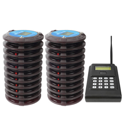 TD166 Alphanumeric Pager Long Range Paging System for Manufacturing & Warehouses. 1 Keypad 20 Pagers