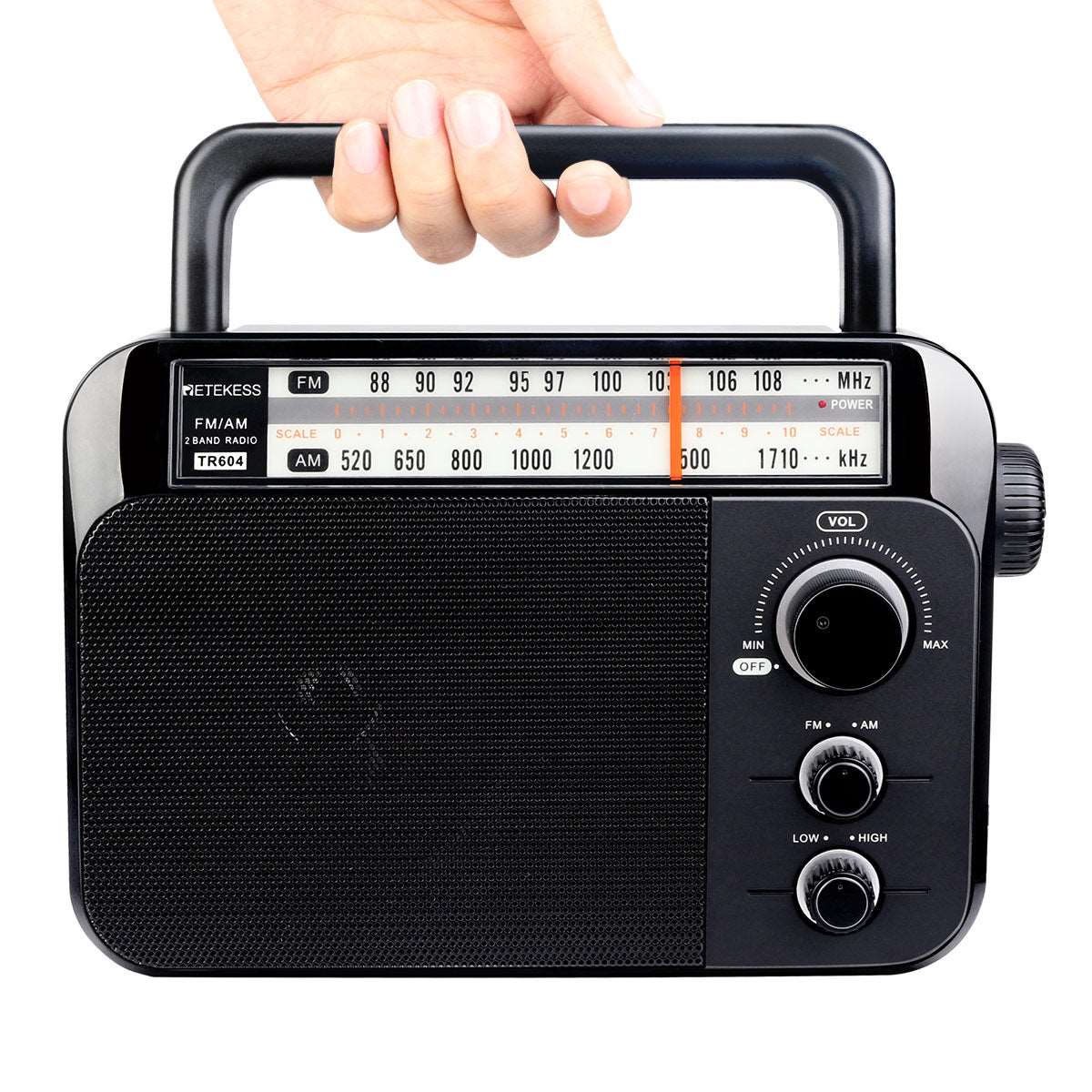 Retekess TR604 AM FM Radio Portable Transistor Analog Radio