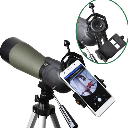 Svbony Telescope Phone Mount, Aluminium 360° Rotation Telescope Smartphone Mount Adapter