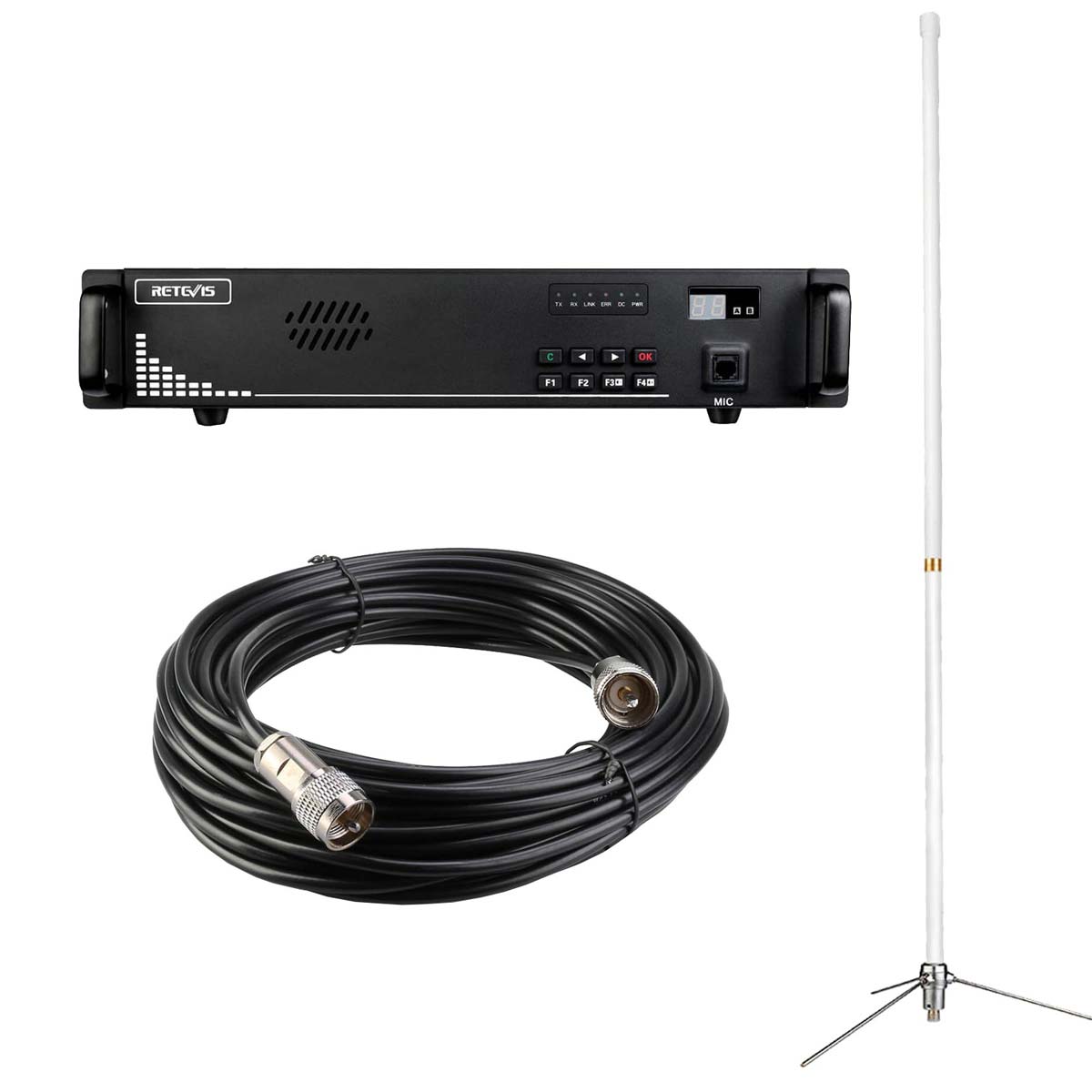 RT92 DMR Digital Repeater 1U Multisites Unit with FRP-repeater_pure copper coaxial cable