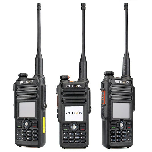 Retevis RT82 Dual Band 3000ch Ip67 Waterproof DMR Walkie Talkie GPS.