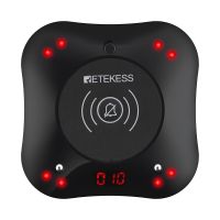 Retekess TD164 Pager System, 10 Coasters 30H 300mAh and Charging Dock