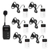 Retekess TT110 2.4G Tour Guide System for Tourism Large Screen 1 Transmitter and 6 Receivers