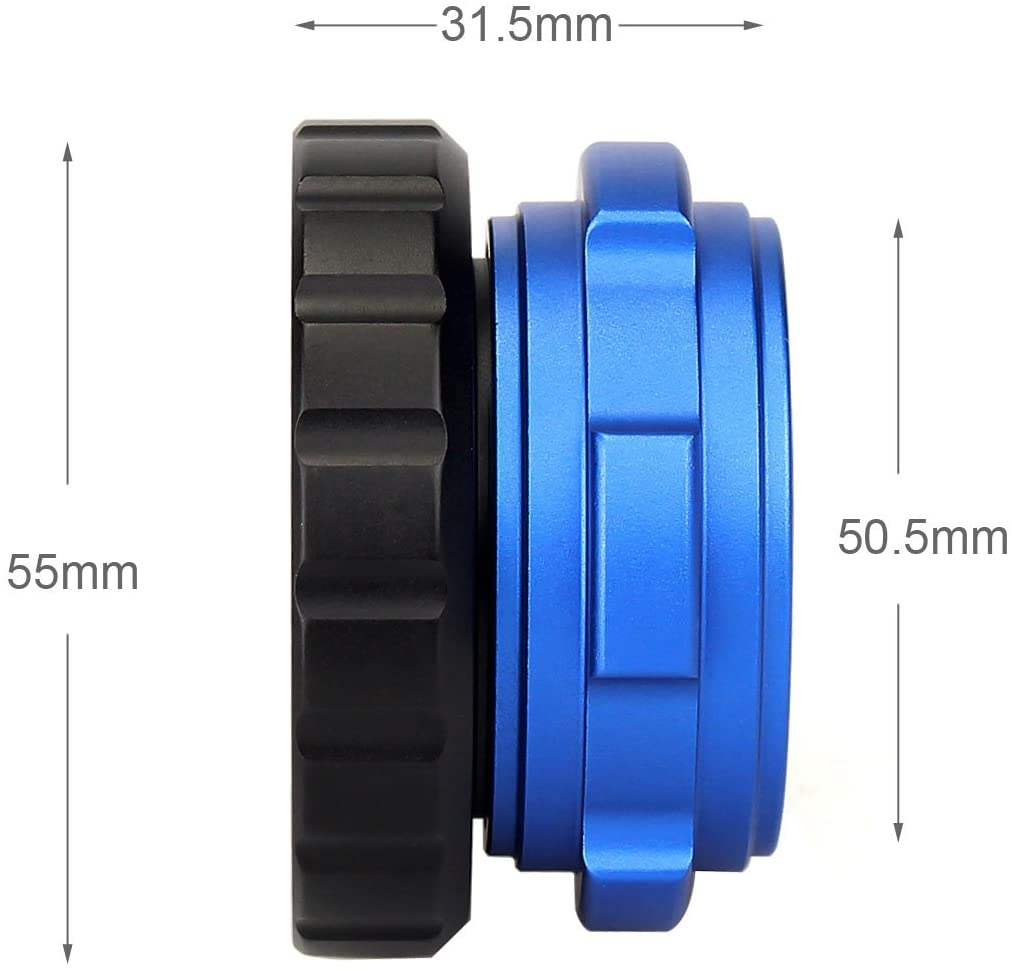 SVBONY Telescope Eyepiece Adapter 1.25'' Astronomy Accessories Coaxial Lock PETF Material Inner Ring