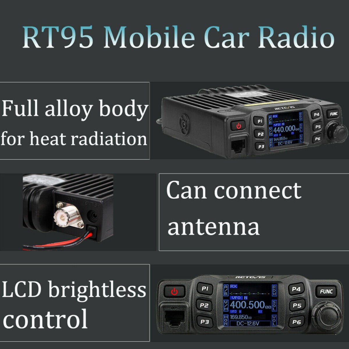 Retevis RT95 Mobile Transciever.