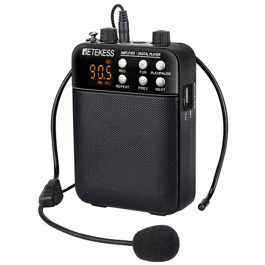 Retekess TR619 Voice Amplifier Microphone with FM Radio