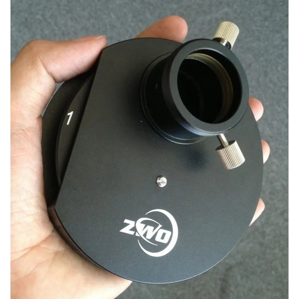 ZWO 5-position MFW Manual Filter Wheel with 1.25" Eyepiece Holder & Brass Compression Ring